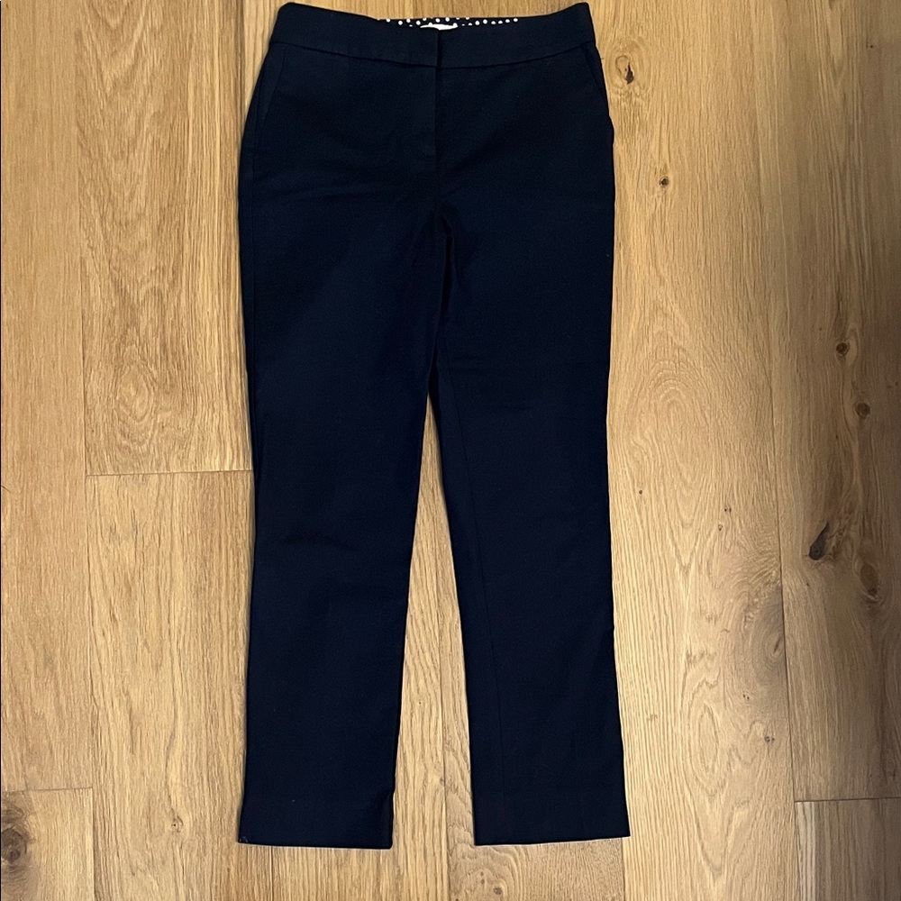 Tailored Straight-Leg Trousers in Deep Navy